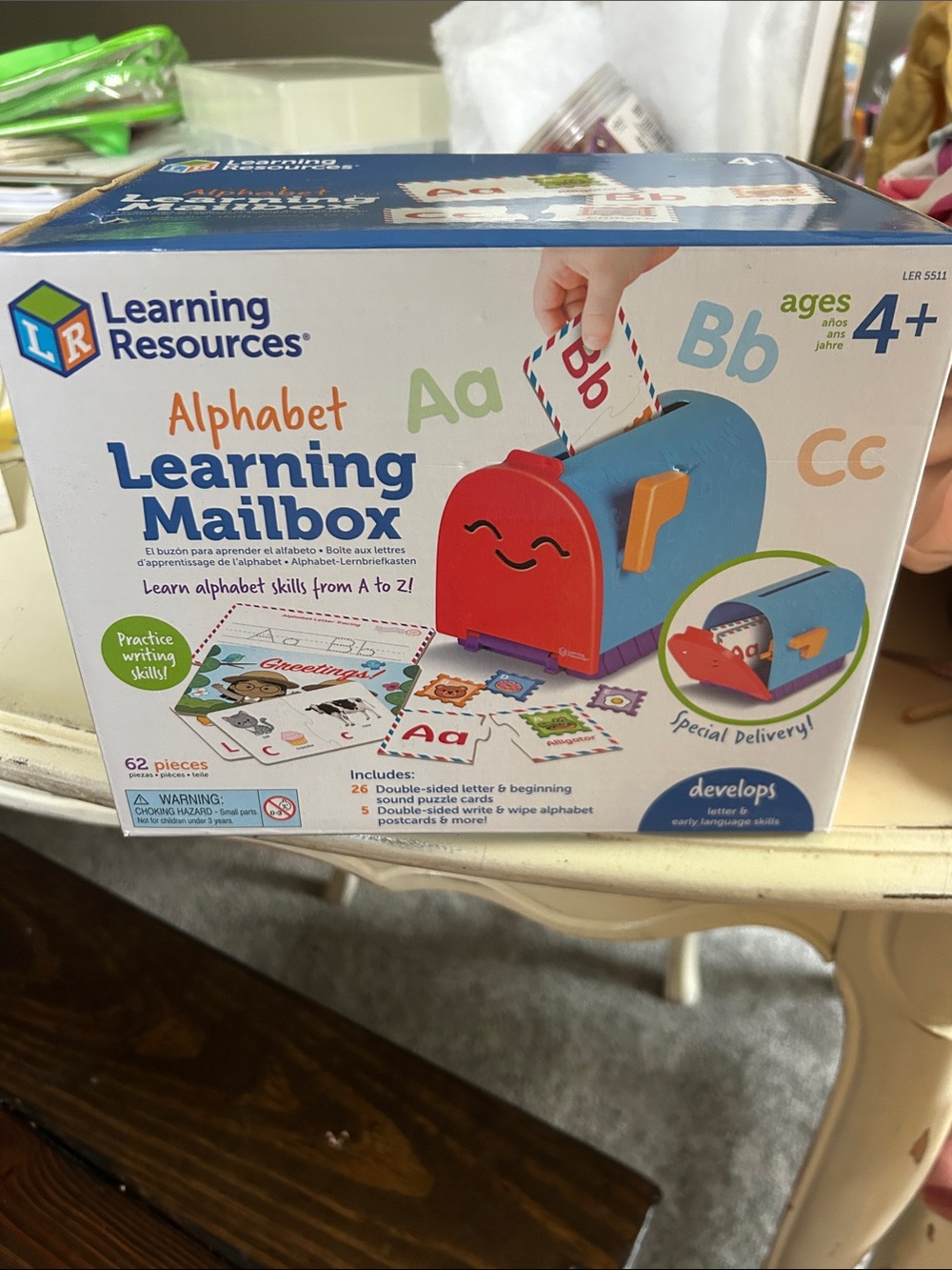 Learning resources brand new Alphabet Learning Mailbox - Red & Blue